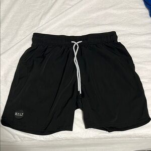 Active+ Black Athletic Bylt Shorts with Elastic Waistband and Drawstring